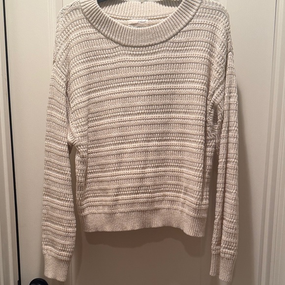 Universal Thread Cream Ribbed Sweater - Picture 1 of 5